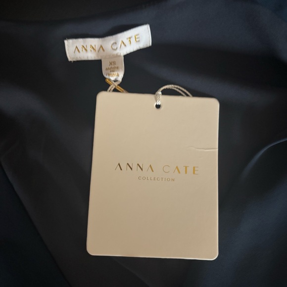 NWT $272) Arina Cate Navy Flowy Meredith Maxi Dress - Size XS - Picture 5 of 5